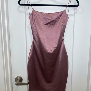 Windsor mauve silk strappy backless dress